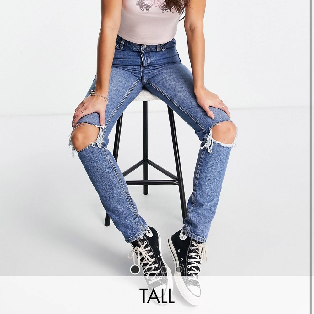 New Tall ripped mom jeans✨